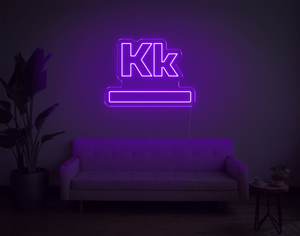 Light purple online neon sign