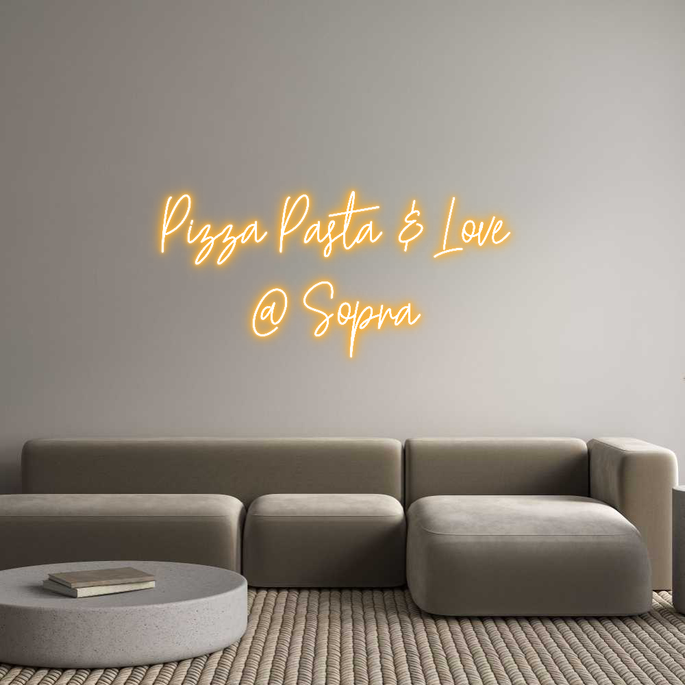 Custom Neon Text- Pizza Pasta &...