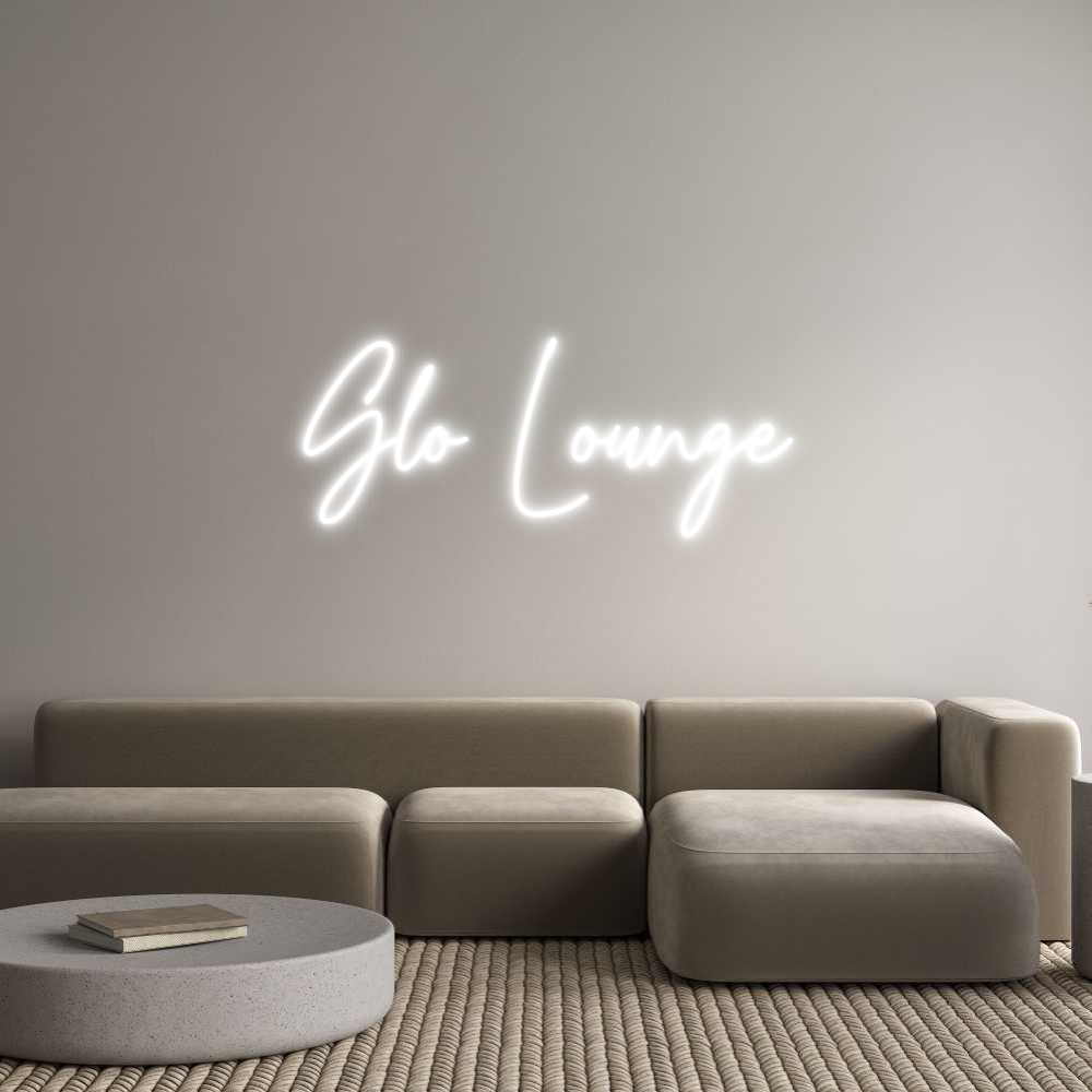 Custom Neon Text - Glo Lounge