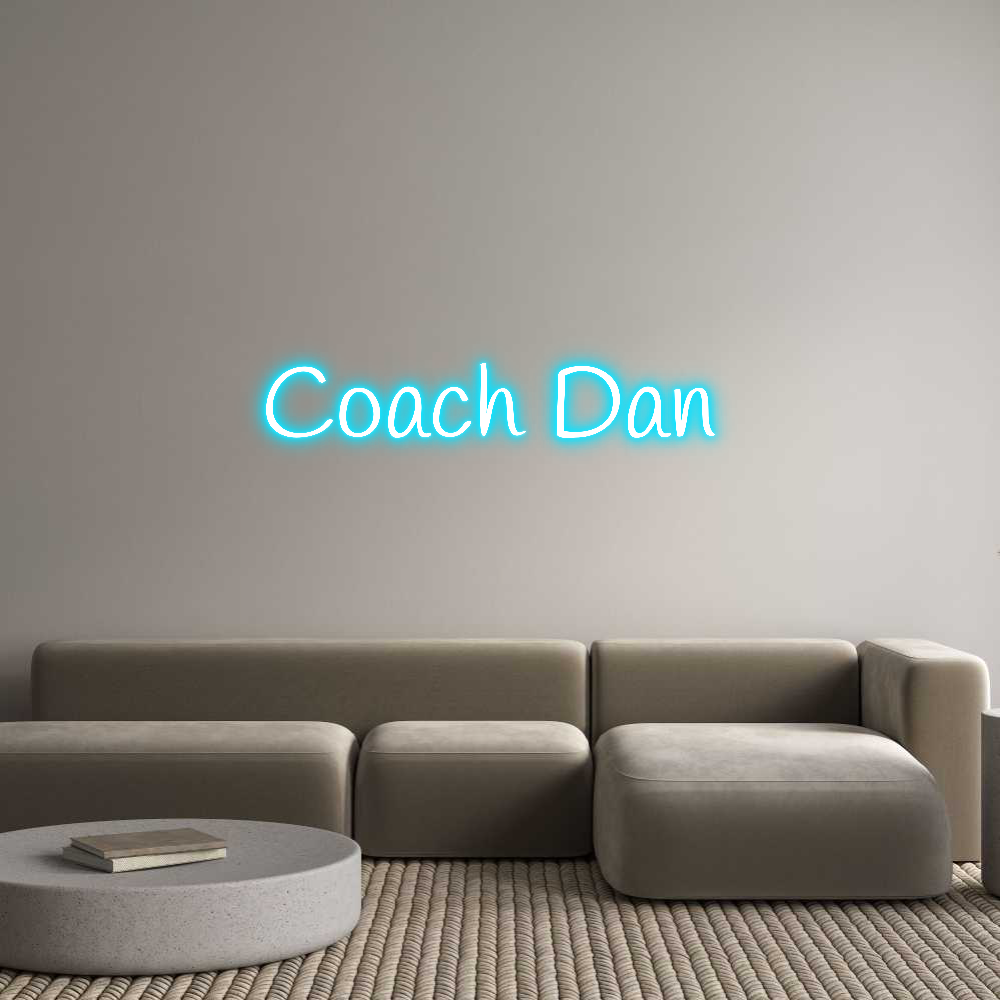 Custom Neon Text- Coach Dan