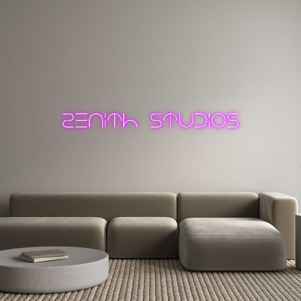 Custom Neon Text- Zenith Studios