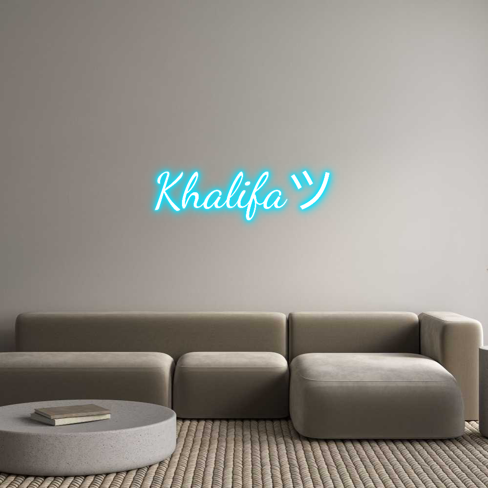 Custom Neon Text- Khalifaツ