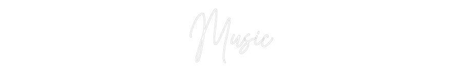 Custom Neon Text - Music