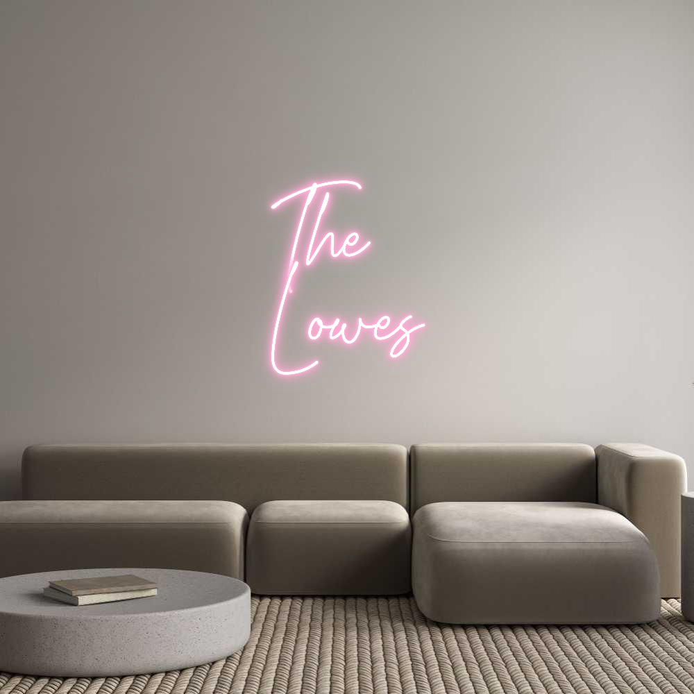 Custom Neon Text- The
Lowes