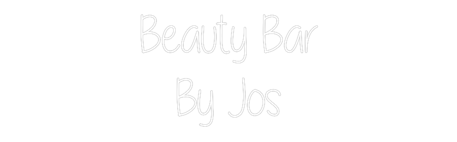 Custom Neon Text- Beauty Bar
B...