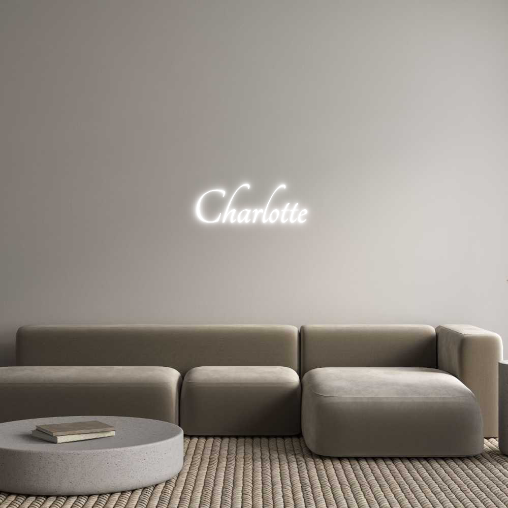 Custom Neon Text- Charlotte