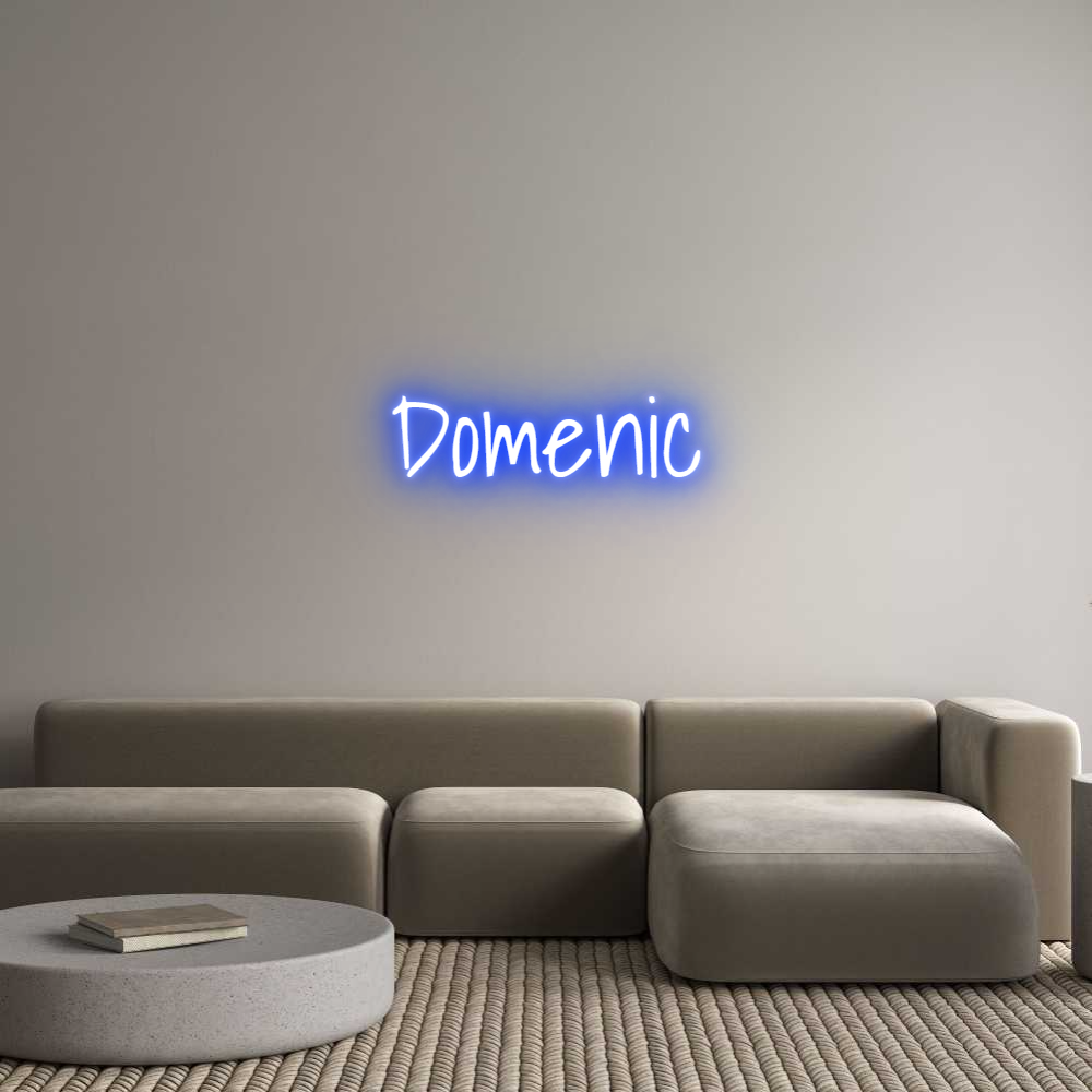 Custom Neon Text- Domenic