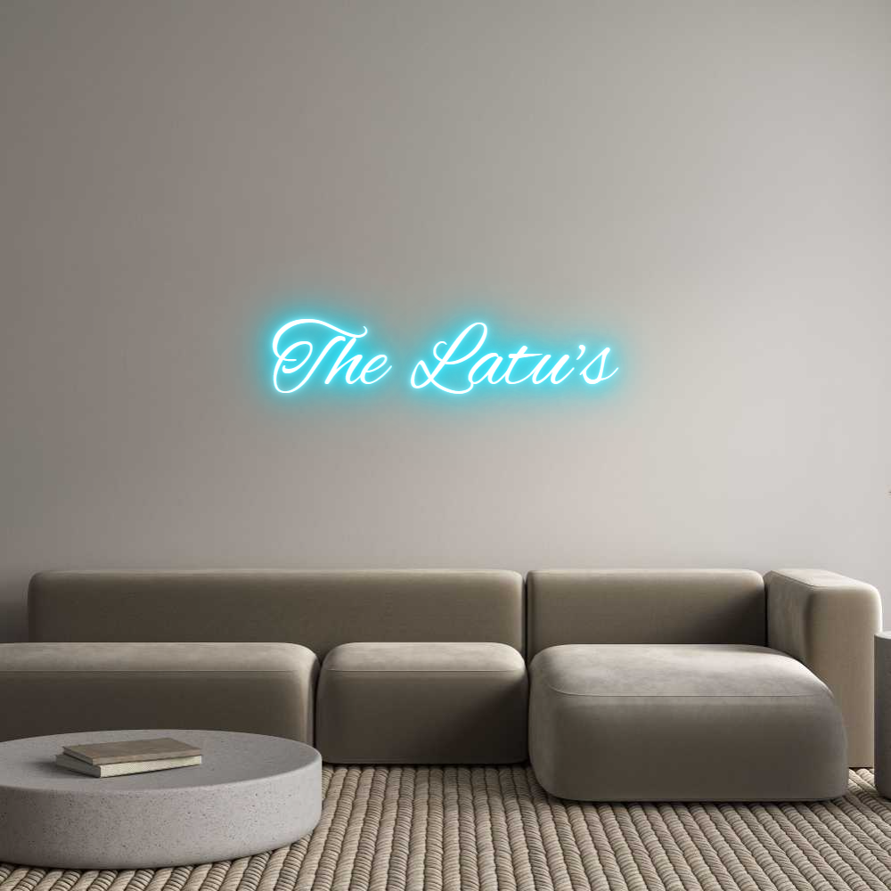 Custom Neon Text- The Latu's