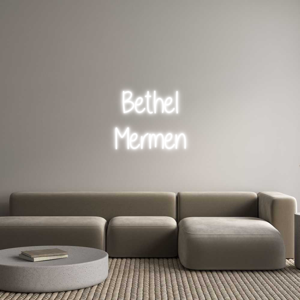 Custom Neon Text - Bethel
Mermen