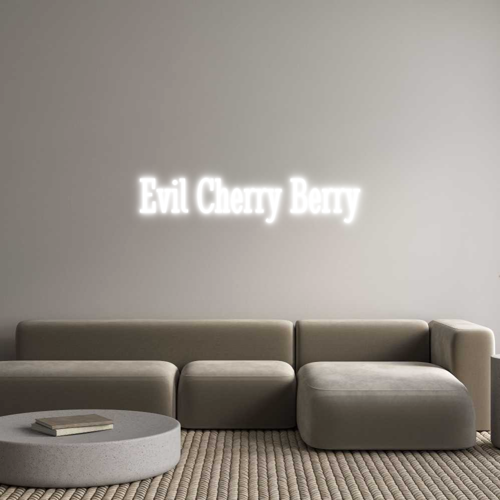 Custom Neon Text - Evil Cherry B...