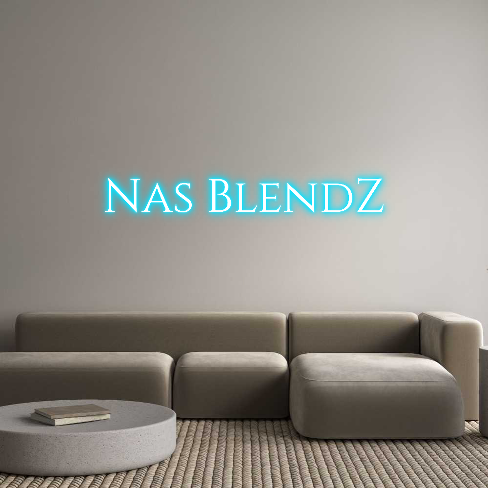 Custom Neon Text- Nas BlendZ