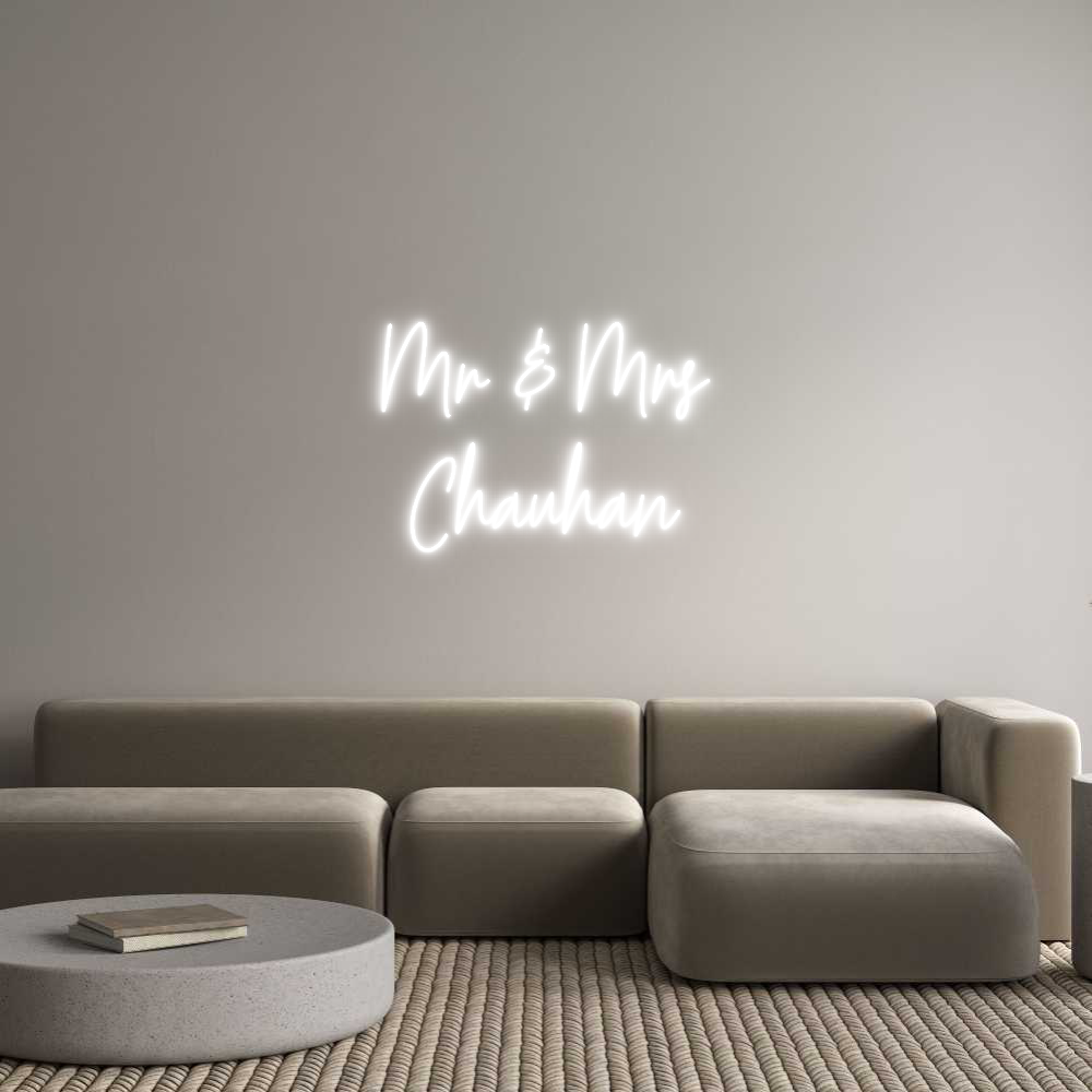 Custom Neon Text- Mr & Mrs
Cha...