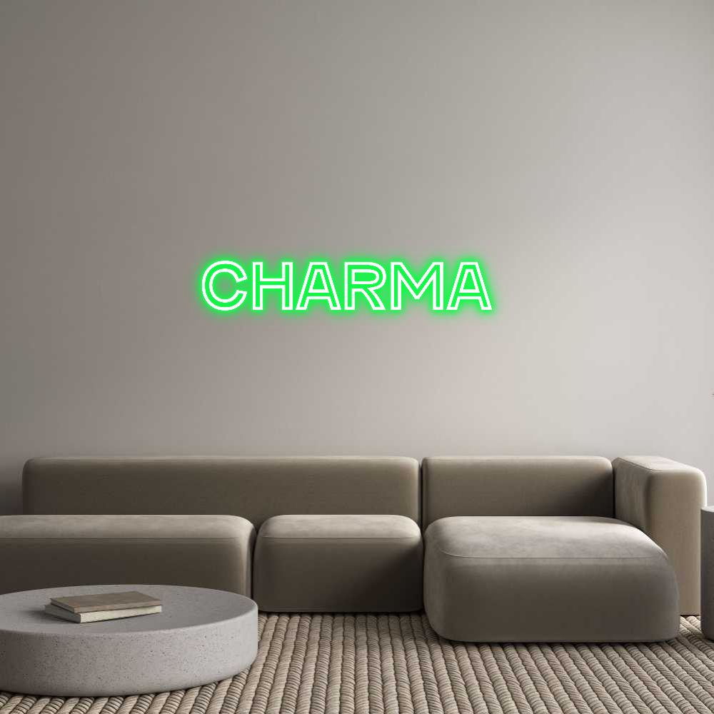 Custom Neon Text- Charma