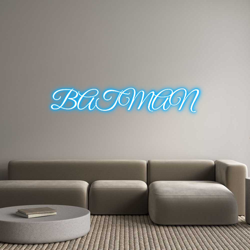 Custom Neon Text- BATMAN