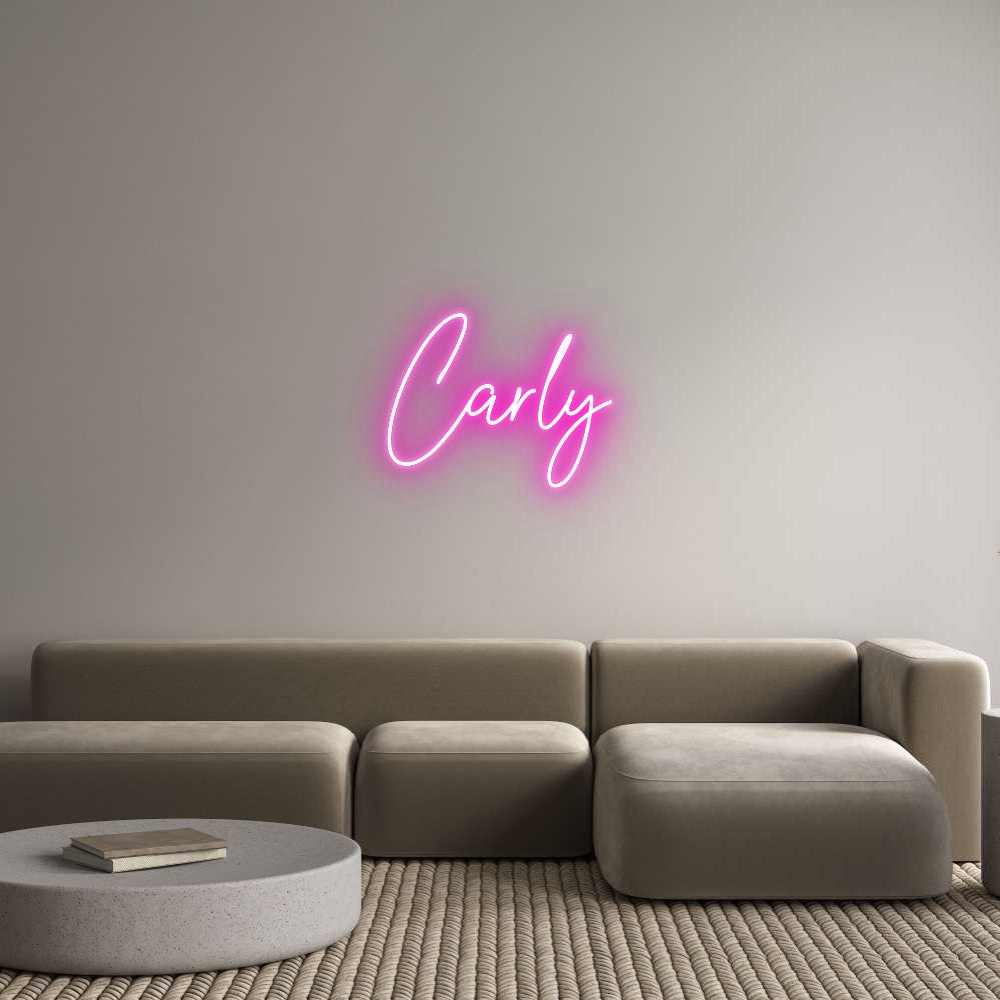 Custom Neon Text- Carly