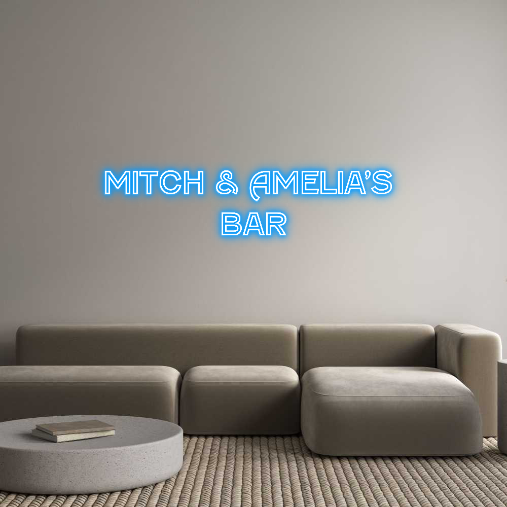 Custom Neon Text - Mitch & Ameli...