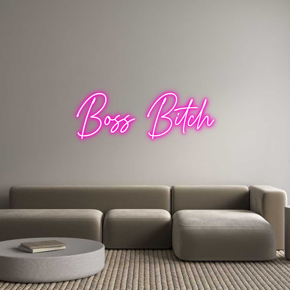 Custom Neon Text- Boss Bitch