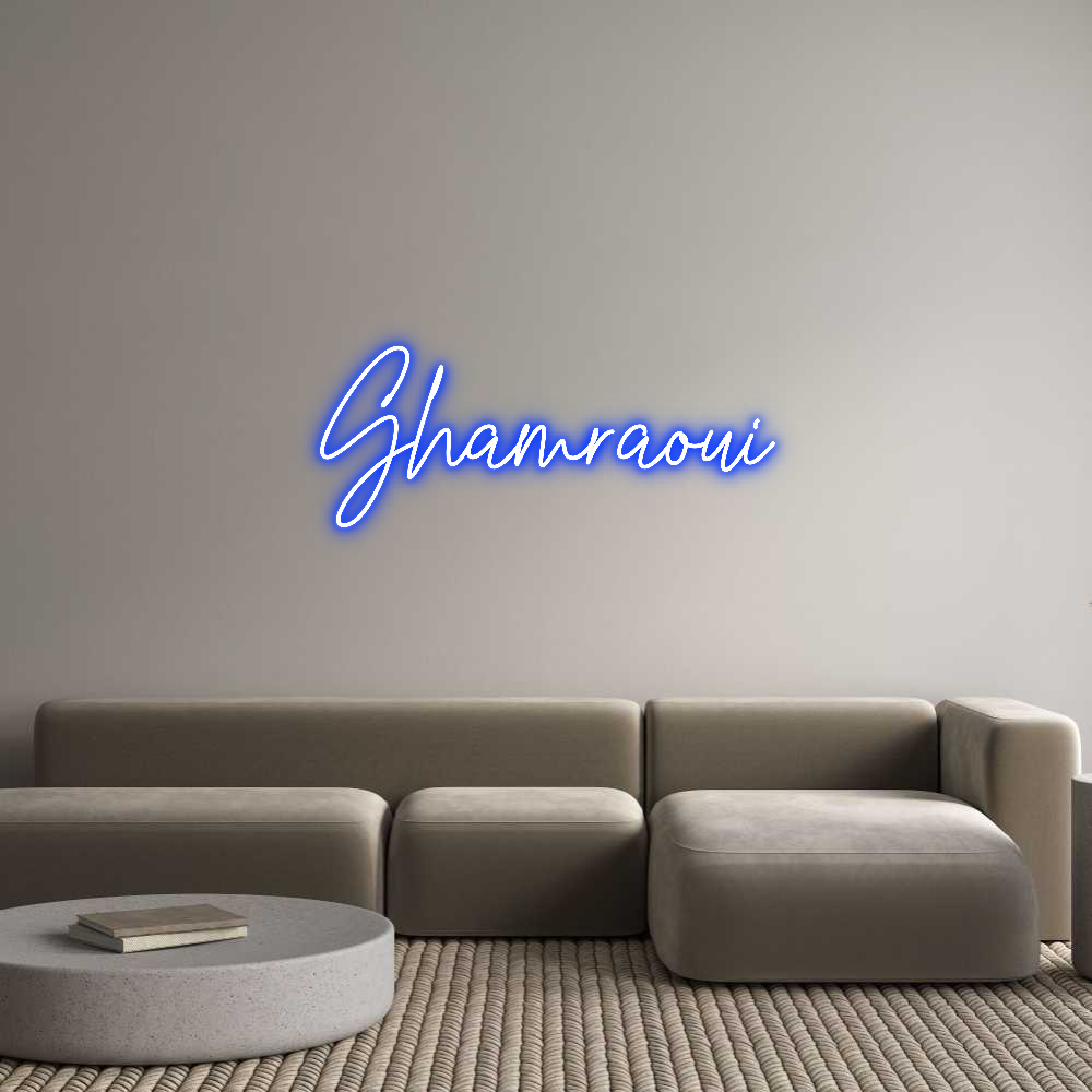 Custom Neon Text- Ghamraoui