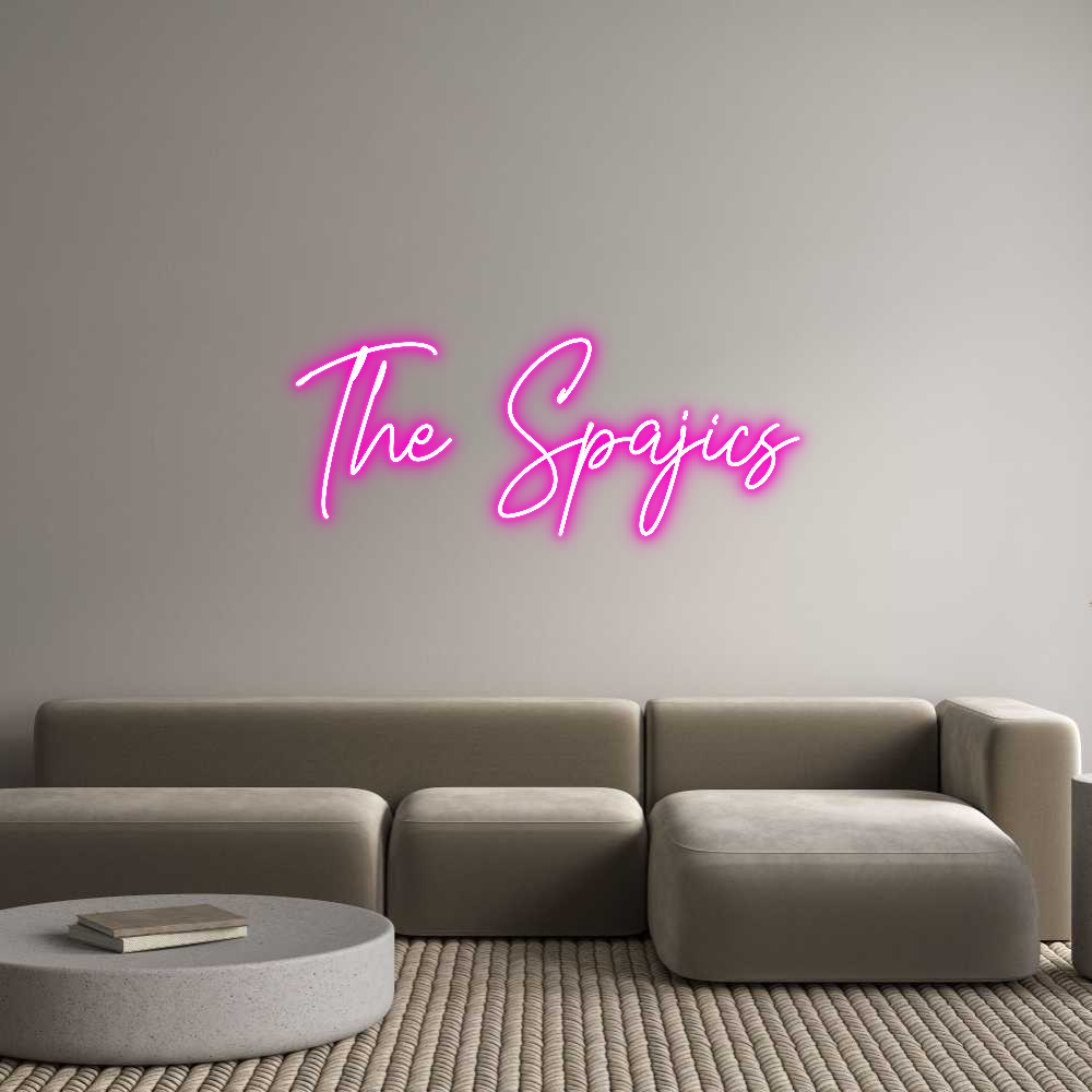 Custom Neon Text- The Spajics