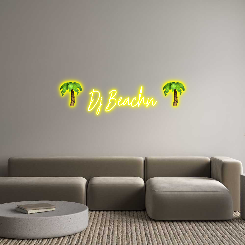 Custom Neon Text - 🌴 Dj Beachn 🌴