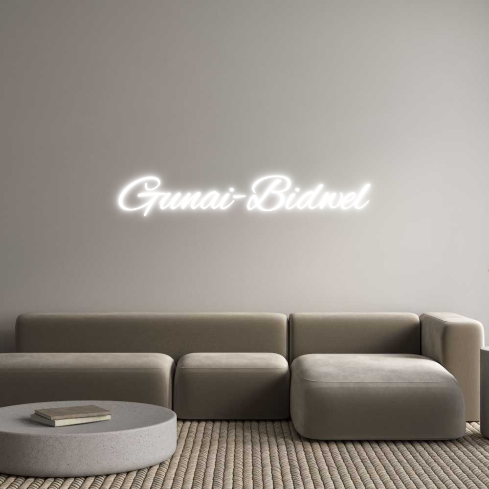 Custom Neon Text- Gunai-Bidwel