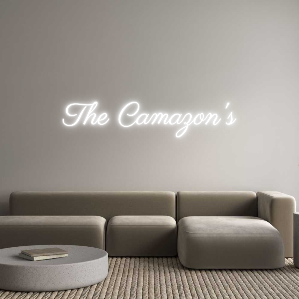 Custom Neon Text - The Camazon's