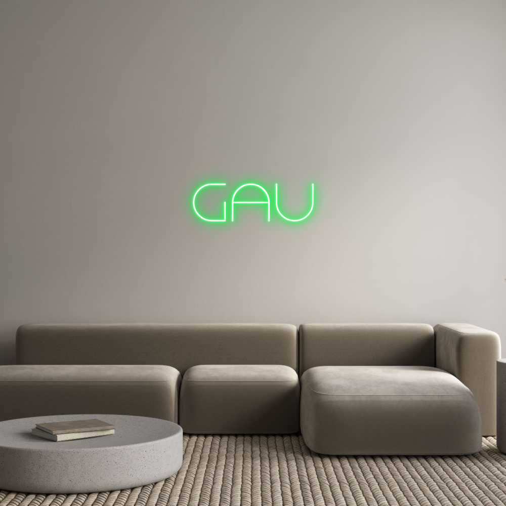 Custom Neon Text- GAU