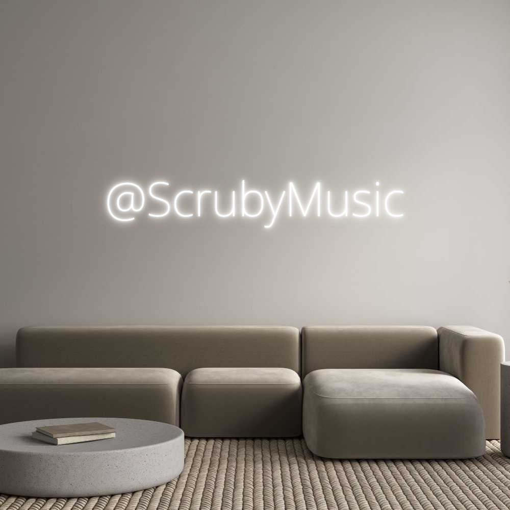 Custom Neon Text- @ScrubyMusic