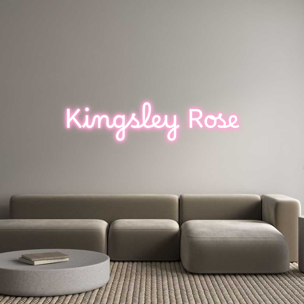 Custom Neon Text- Kingsley Rose