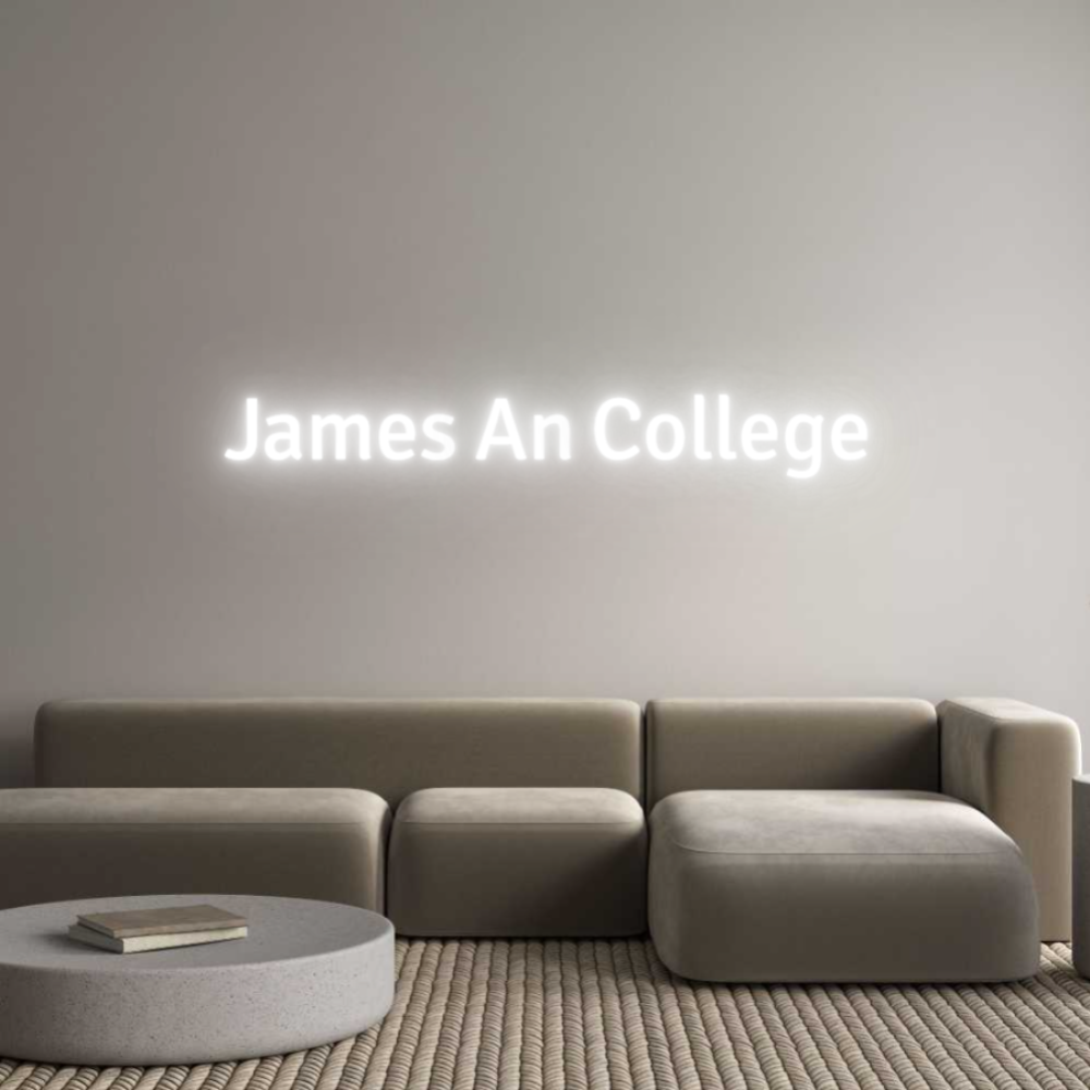 Custom Neon Text - James An Coll...