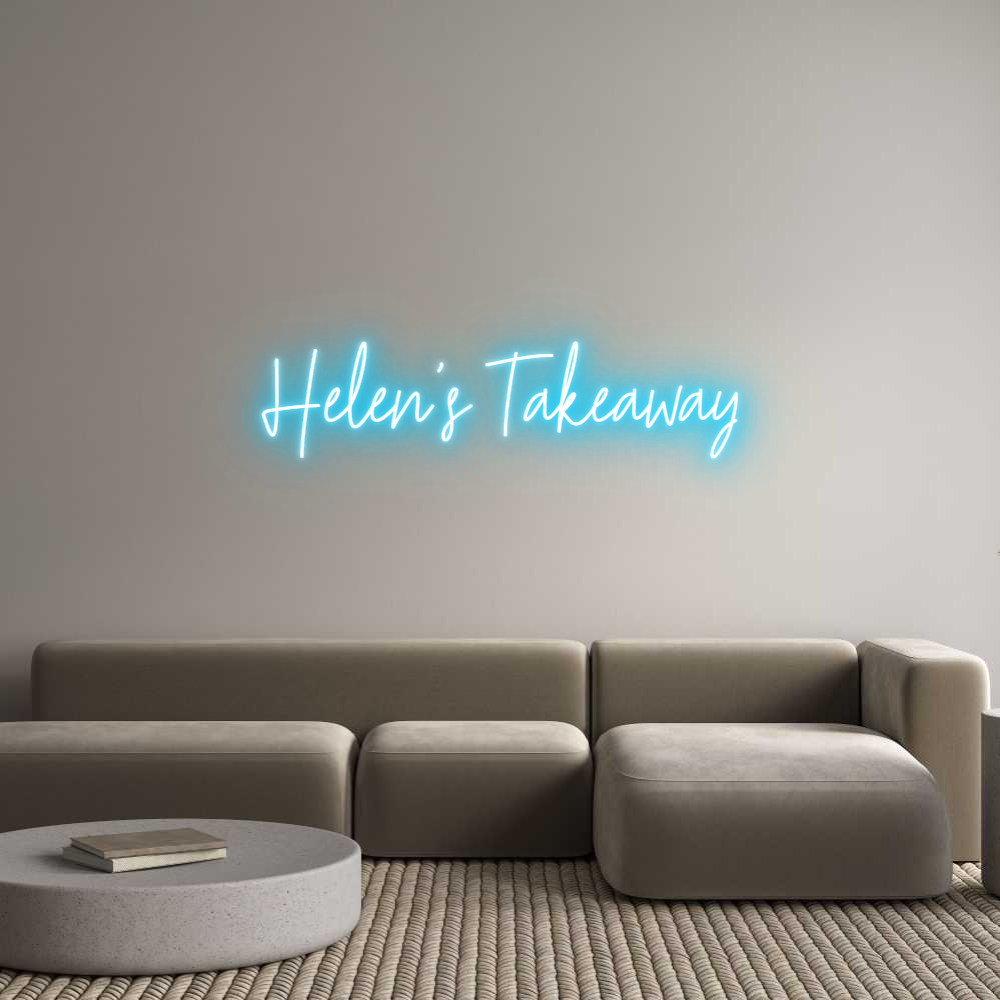 Custom Neon Text - Helen's Takea...