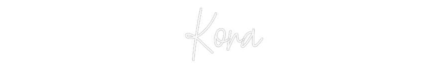 Custom Neon Text - Kora