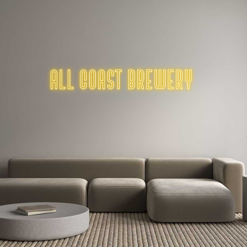 Custom Neon Text - ALL COAST BRE...