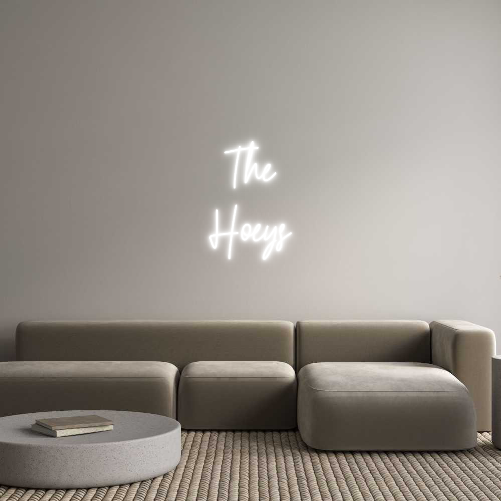 Custom Neon Text- The
Hoeys