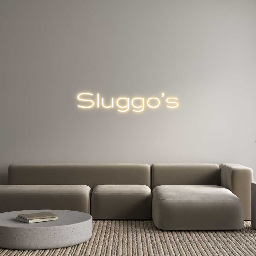 Custom Neon Text- Sluggo’s