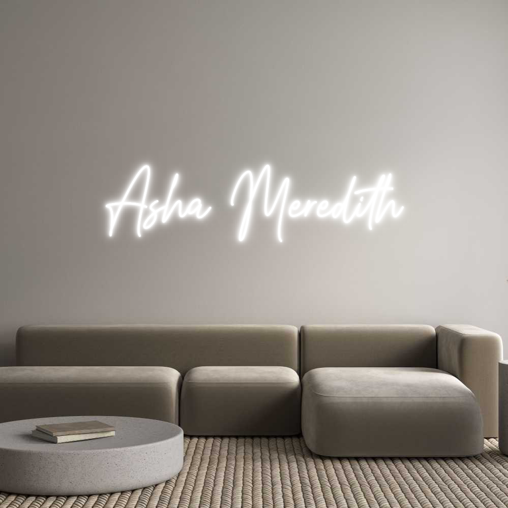 Custom Neon Text- Asha Meredith