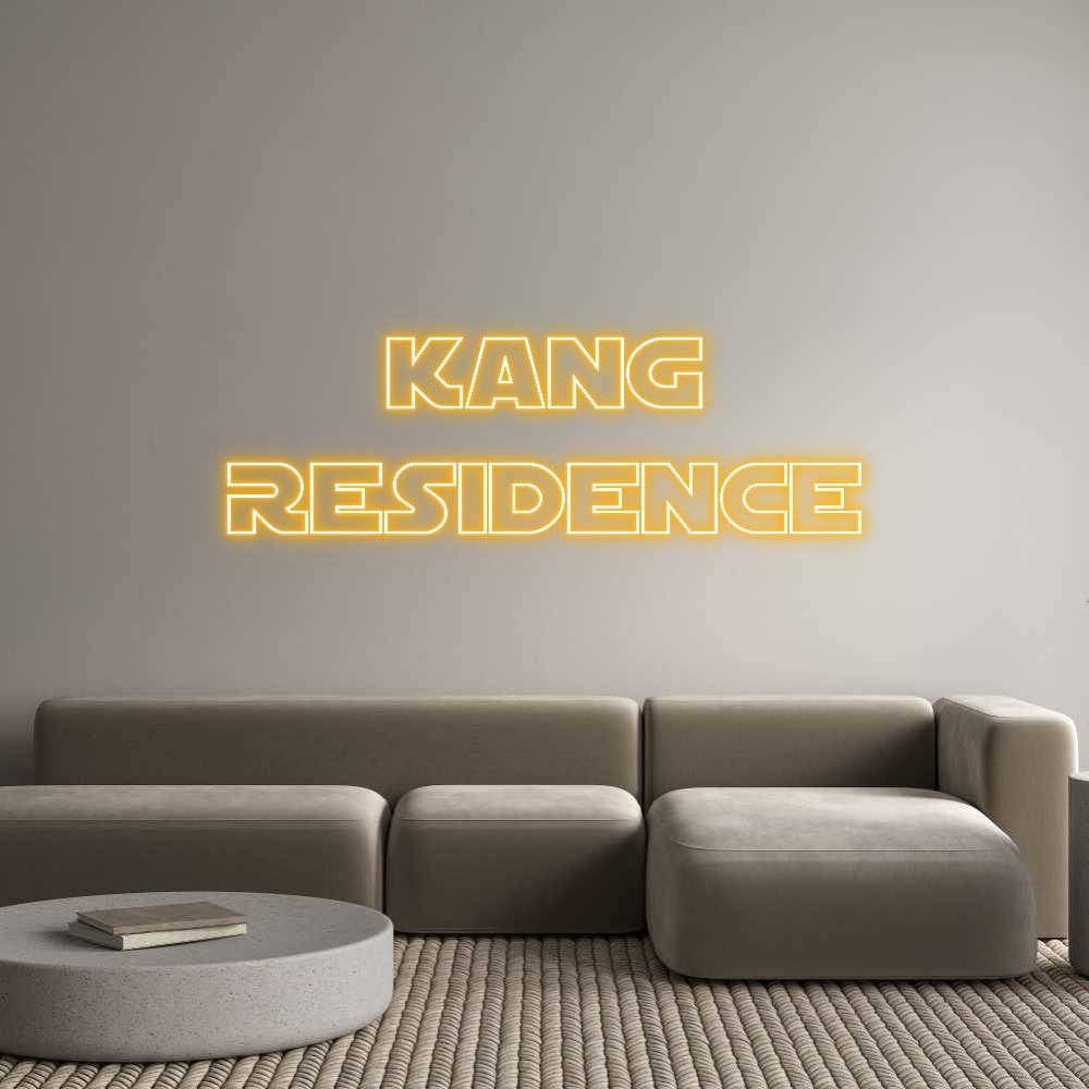 Custom Neon Text- Kang
Residence