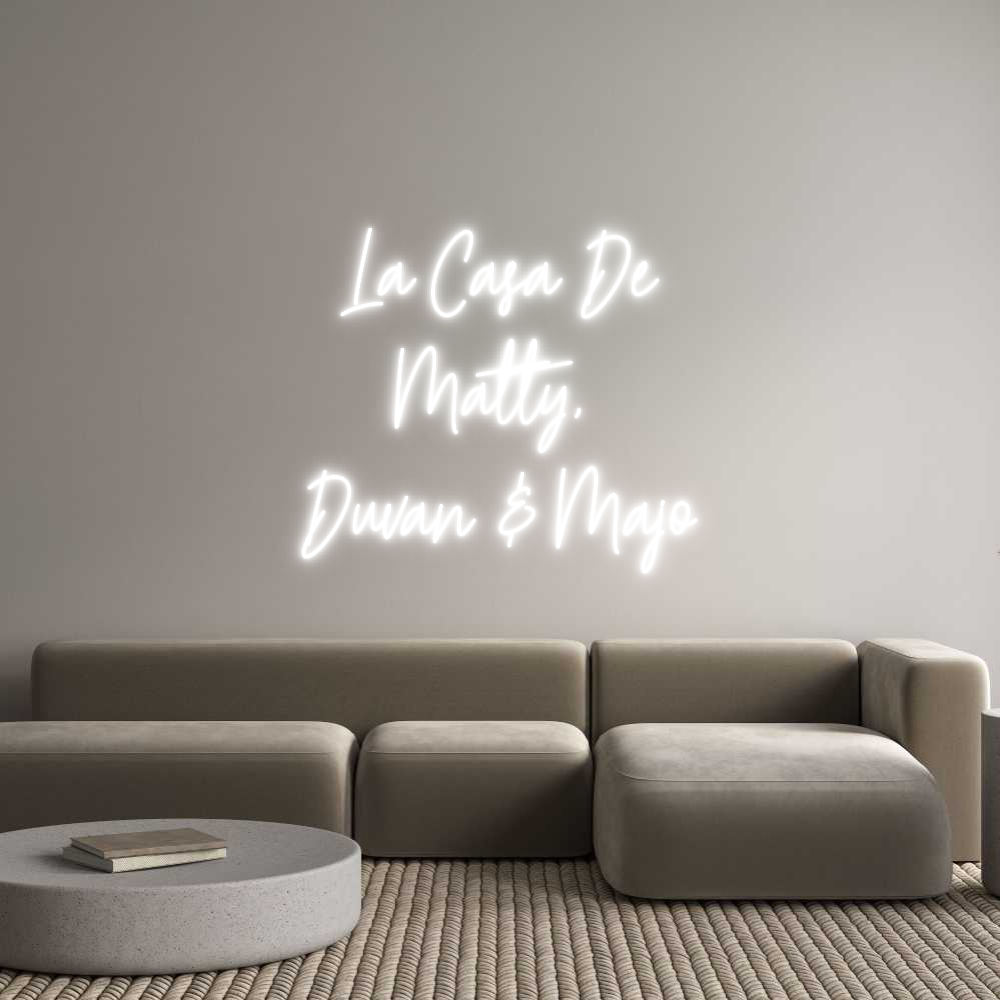 Custom Neon Text - La Casa De
M...