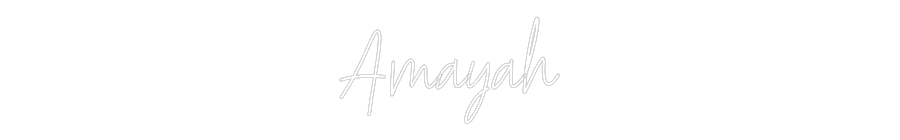 Custom Neon Text - Amayah