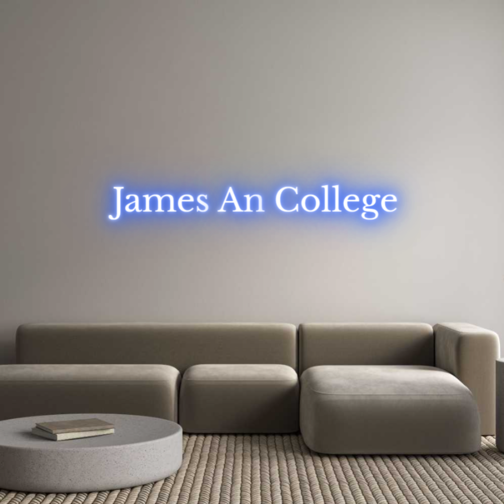 Custom Neon Text - James An Coll...