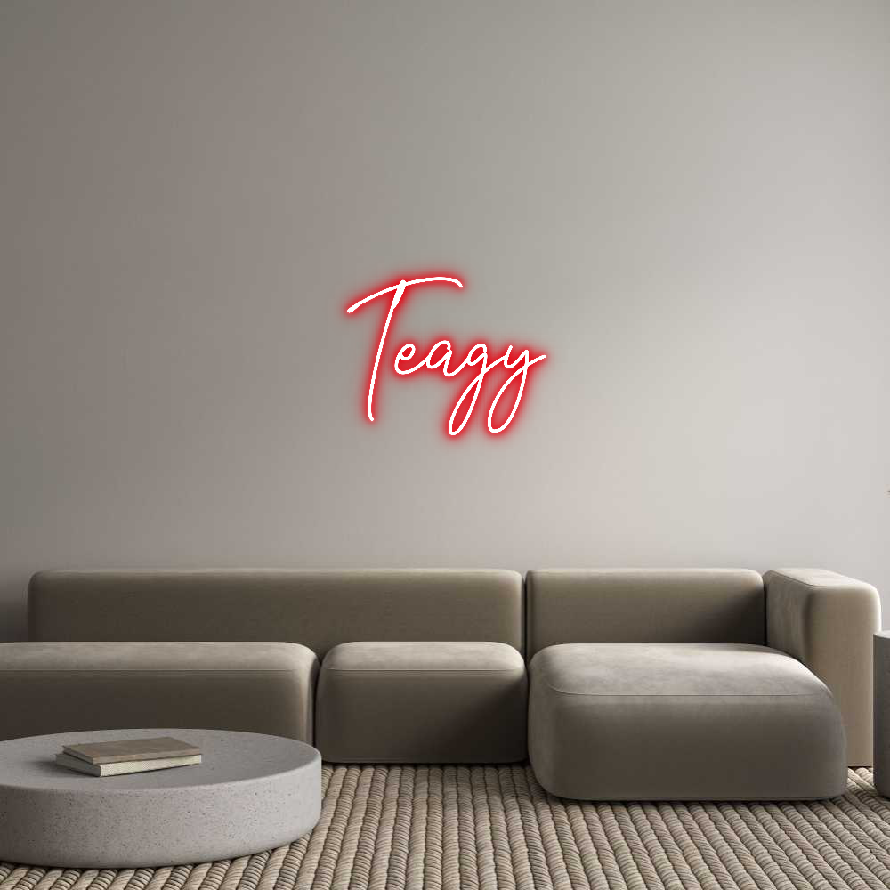 Custom Neon Text- Teagy