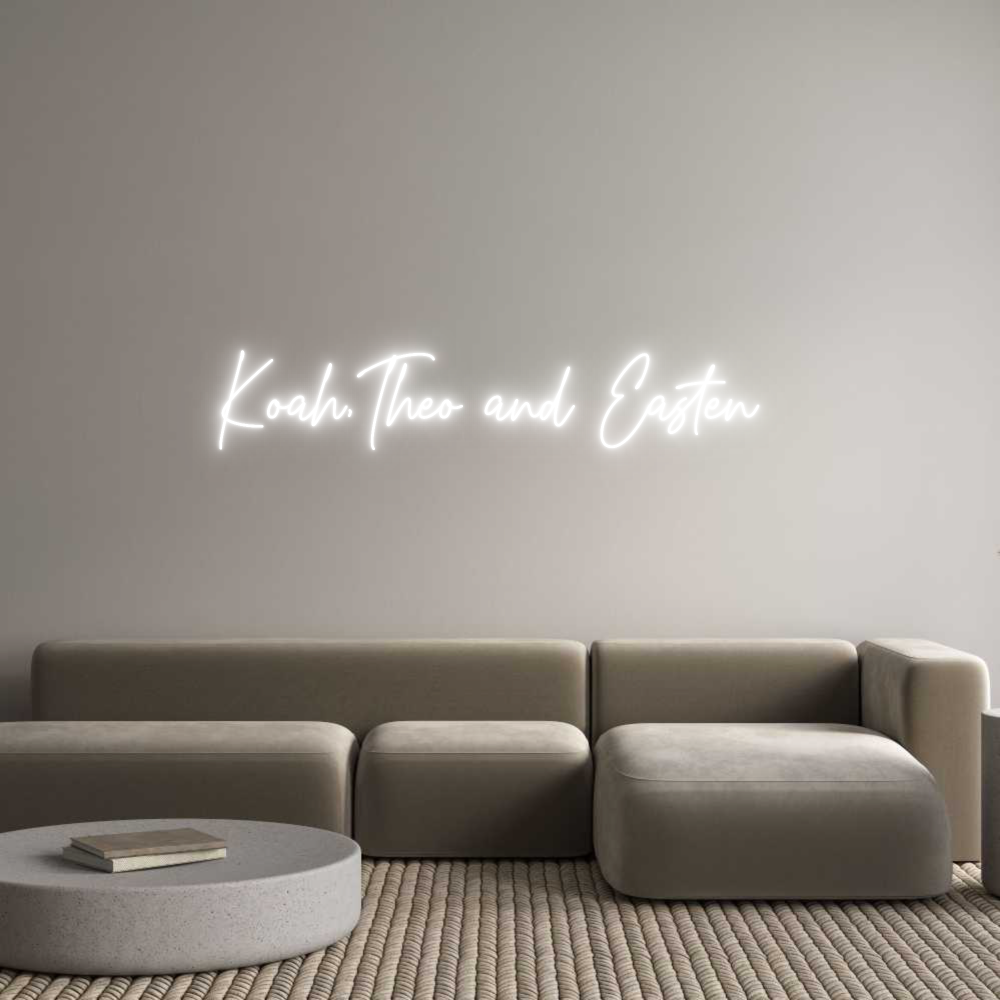 Custom Neon Text- Koah,Theo and...