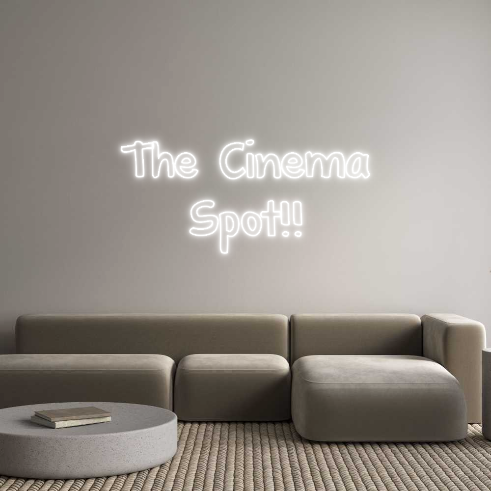 Custom Neon Text- The Cinema
S...