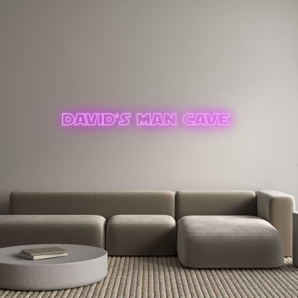 Custom Neon Text- David’s Man C...