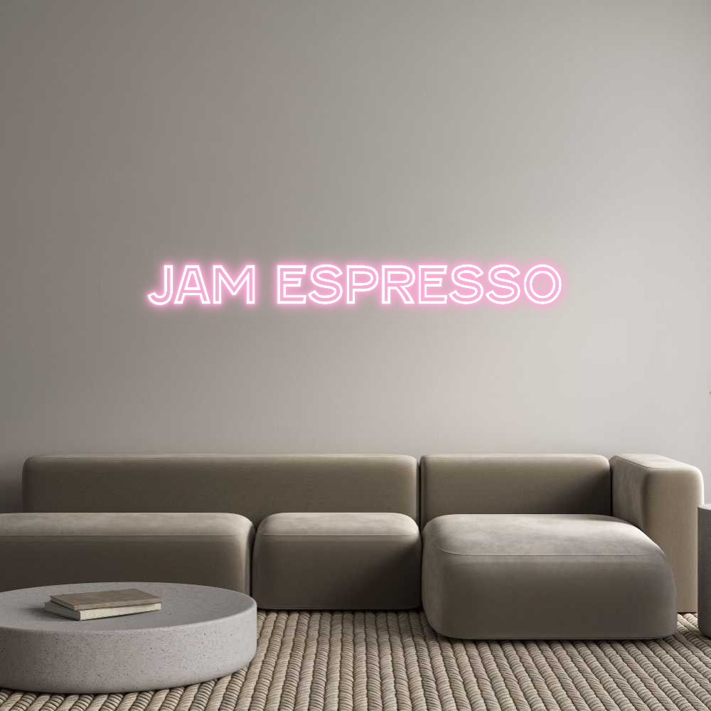 Custom Neon Text- Jam Espresso