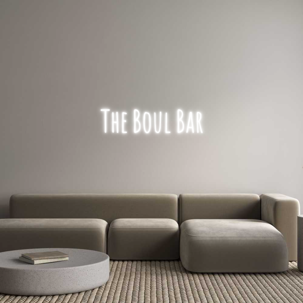 Custom Neon Text- The Boul Bar