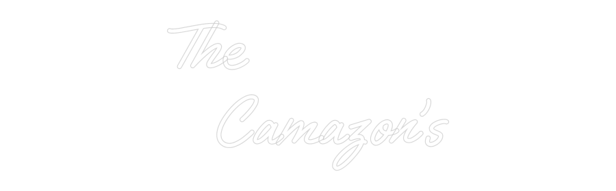 Custom Neon Text - The 
   Cama...