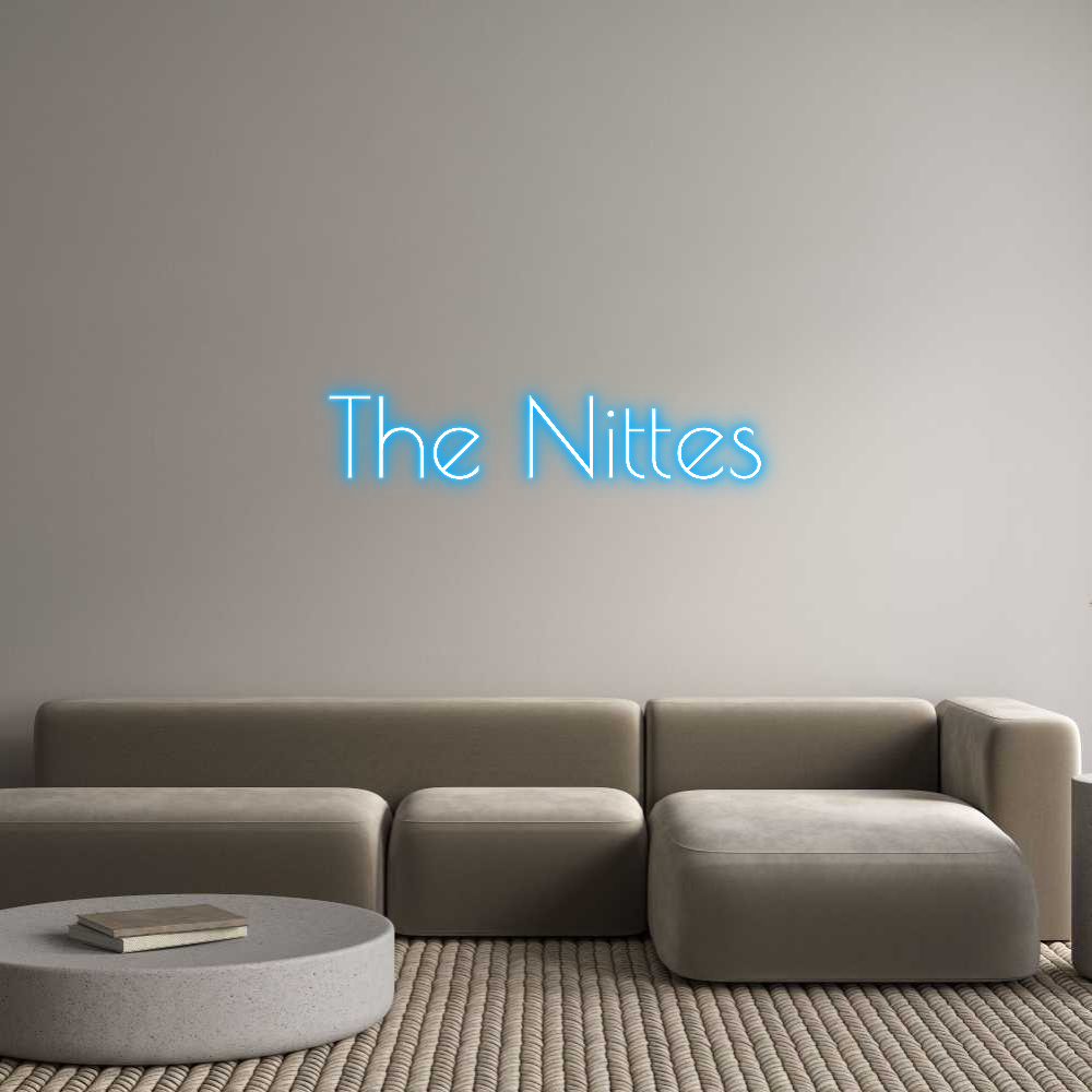 Custom Neon Text- The Nittes