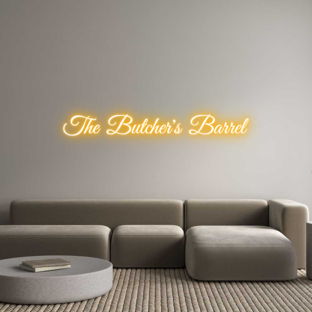 Custom Neon Text- The Butcher's...