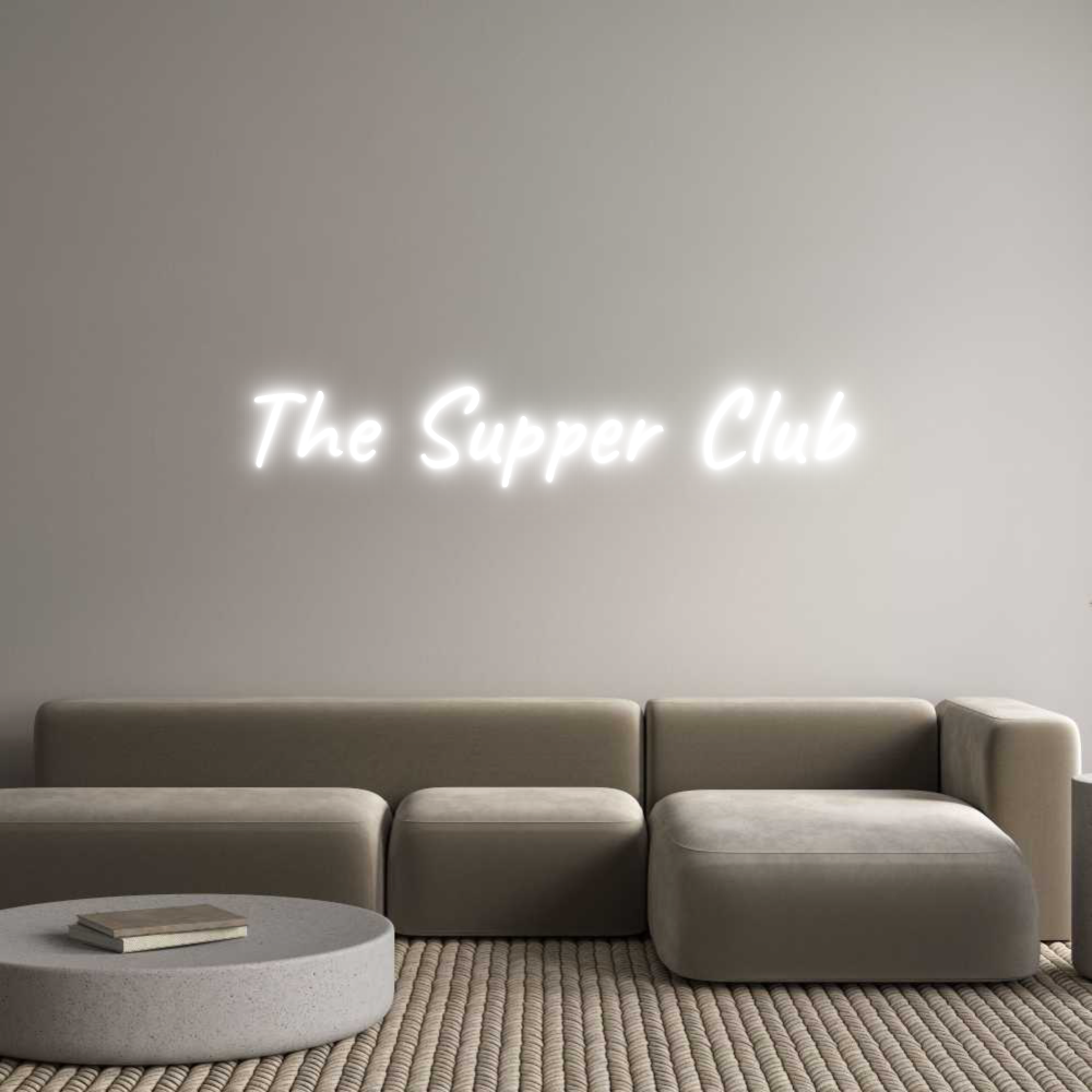 Custom Neon Text- The Supper Club